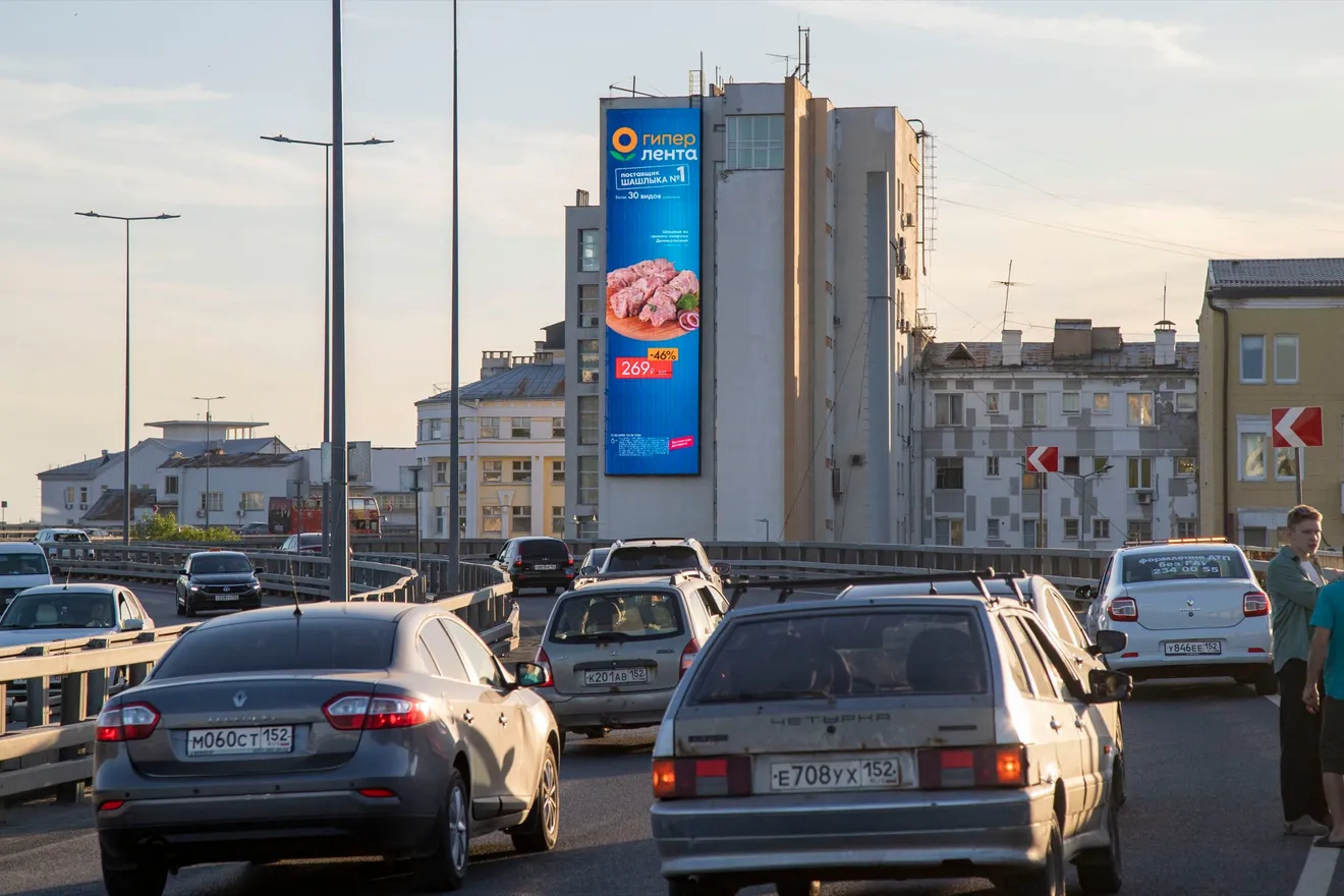 Медиафасад по адресу ул. Канавинская, 2А, Нижний Новгород, сторона А. Фото 2