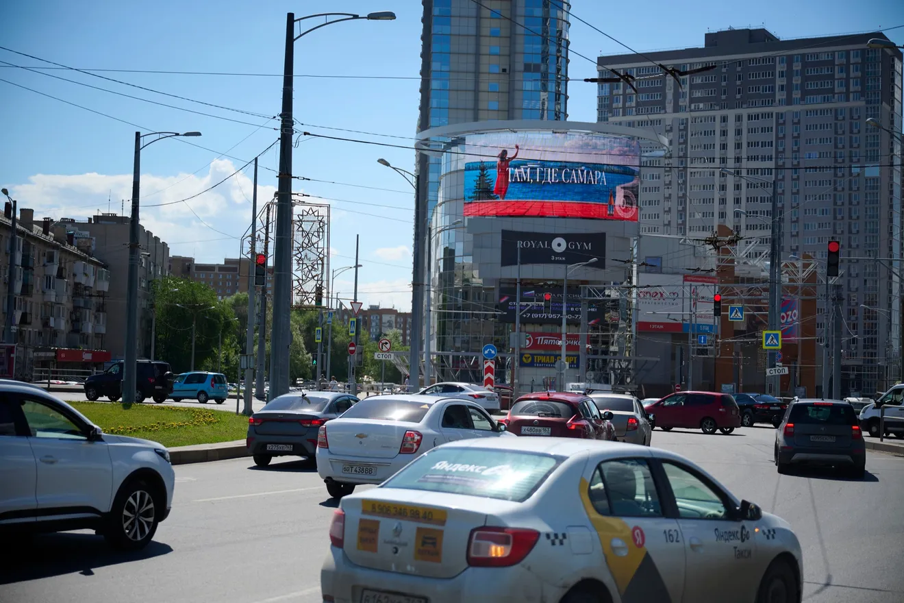 Медиафасад по адресу Московское шоссе, 17, Самара. Фото 2